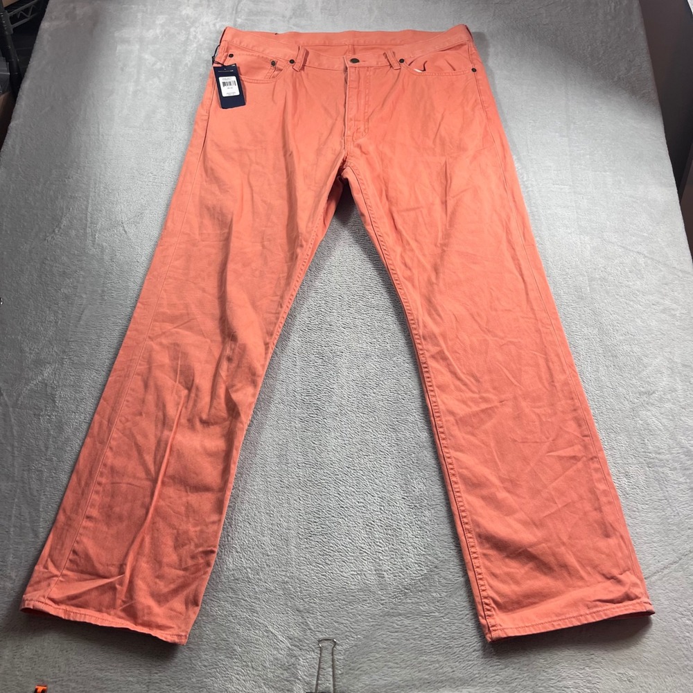 Polo Ralph Lauren Mens Straight Fit Pants 38x32 True Orange Chino 4859866ADFG